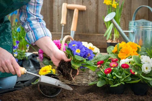 Tools used for garden clearance in Marylebone